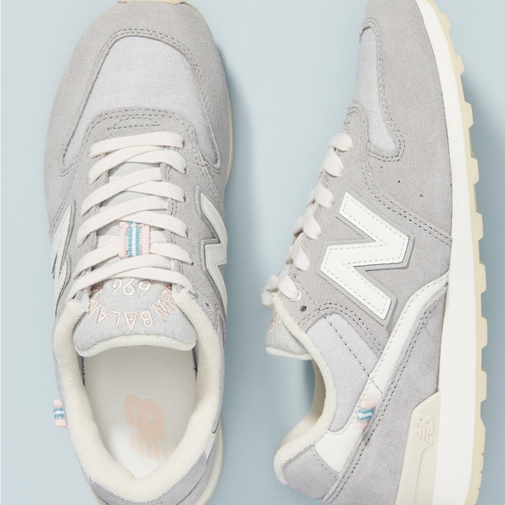 New Balance Grey 696 Sneakers, Women's Size 9.5